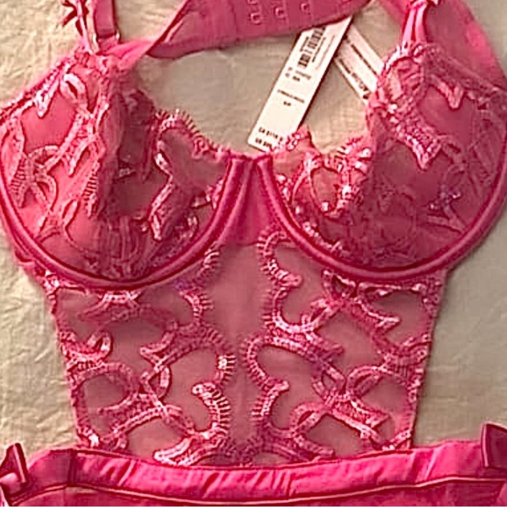 Victoria's Secret Pink Lace Lingerie Set NWT - Picture 6 of 7